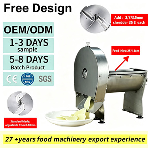 Trancheuse à manioc motorisée réglable en acier inoxydable 304 pour le traitement des légumes et des fruits, utilisation en <span class=keywords><strong>moulin</strong></span> à farine - Product Image 1