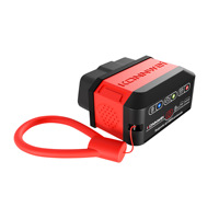 Dispositif de diagnostic OBD2 KONNWEI KW906 Bluetooth 5.2 ELM327 Lecteur de codes d'erreur OBDII/EOBD Outil de réinitialisation du voyant du moteur pour voitures Rouge