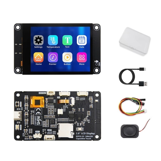 2.8inch Touch IPS LCD Module with ESP32-S3 Supports WiFi for Bluetooth LVGL HMI GUI for ESP32
