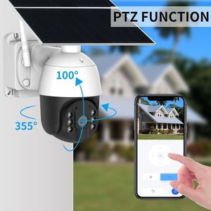 Meilleur système de caméra PTZ 4G sans fil à énergie solaire PIR pour les animaux de compagnie de la ferme Connectivité WiFi 4G pour la construction et l'<span class=keywords><strong>immobilier</strong></span> - Product Image 4