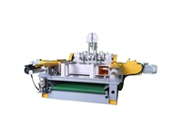 Machine à décapage de placage de bois à vitesse réglable PLC pour usine de fabrication de contreplaqué, dégauchisseuse de contreplaqué sans broche