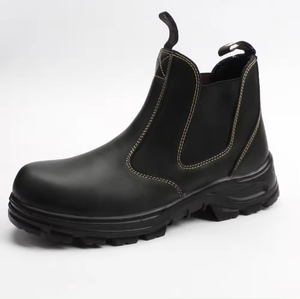 <span class=keywords><strong>Bottes</strong></span> Chelsea de Sécurité Homme S3 en Cuir de Vachette Véritable avec Coque en Acier, Anti-Perforation, pour le Travail et la Construction - Product Image 4