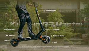 Trottinette électrique Kukirin G2 Master, deux moteurs, capacité maximale de 120 kg, autonomie de 70 km, trottinette haute performance, stock en Pologne - Product Image 5