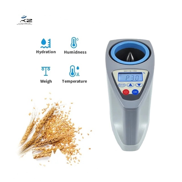Weight Measurement Bulk Density Conversion Grain Moisture Meter for Rice Wheat Paddy Cocoa Coffee Bean
