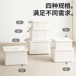 Caja de Almacenamiento de Plástico Rectangular con Asa, Organizador de Juguetes con Tapa, Almacenamiento de Aperitivos para Coche o Escritorio 6351 - Product Image 5