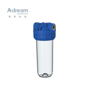 ADREAM TECH-carcasa de filtro de agua tipo O, carcasa transparente blanco y azul para ósmosis inversa, 10 pulgadas - Product Image 1