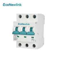 EcoNewlink Interruptor Automático Miniatura de CC de 1 Polo NL7N-63L Tipo C 250V~ 50/60Hz 6kA 3A-63A Montaje en Riel PA/PC/DMC