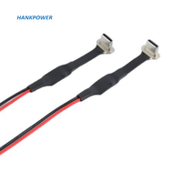Vevor — ruban FPC plat USB Type C mâle vers FPC, connecteur à Angle droit personnalisé, câble de Charge d'alimentation 2 broches, avec fil rouge et noir