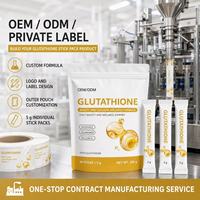 Bâtonnets de poudre de L-Glutathion individuels portables sur mesure (ODM), 40 unités, pour le bien-être quotidien, la beauté et le soutien des conditions corporelles en voyage