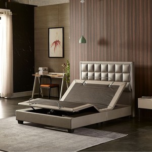 Technology Leather <b>Bed</b> Split Type Simple Installation Multifunctional Intelligent Set <b>Bed</b> Remote Control Lift <b>Beds</b> Hote - Product Image 2