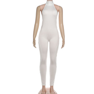 Abbigliamento Estivo da Donna, Tuta Intera Senza Maniche con Scollo Rotondo e <span class=keywords><strong>Schiena</strong></span> Scoperta, <span class=keywords><strong>Body</strong></span> Monocolore per Abbigliamento da Club - Product Image 6