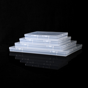 Transparent Plastic Storage <b>Box</b> Rectangle Flip Top Covered Jewelry Dust <b>Box</b> 1.7cm Thickness For Cross Border Ecommerce - Product Image 3