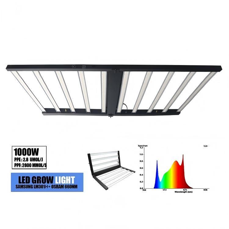 Best Waterproof Samsung Uv Ir Lm301H 600W 720W 800W 1000W 1000 Watt Full Spectrum Plant Led Grow Lights for Indoor Plants