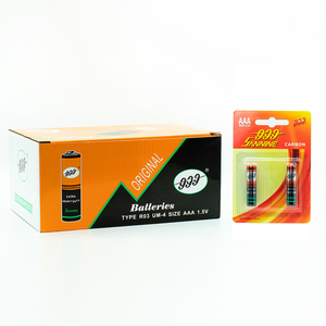 Mejor Precio en Batería Primaria de Zinc-Carbón Cilíndrica R03P UM-4 <span class=keywords><strong>AAA</strong></span> de 1.5V para Electrodomésticos y Juguetes - Product Image 2