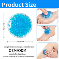 Compresse chaude/froide personnalisée en billes de gel – Pack flexible réutilisable pour soulager les maux de tête, la fatigue oculaire, les douleurs aux épaules/aux articulations et contrôler les gonflements