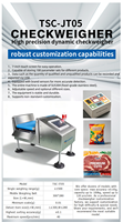Máquina Automática de Control de Peso para Bolsas Pequeñas, Verificador de Peso de Alta Precisión, Sistema de Pesaje Dinámico de 0.1g