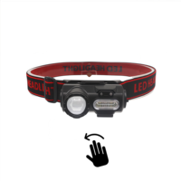 Lampe frontale LED 3 en 1 rechargeable, lampe torche détachable avec aimant et clip, capteur de mouvement pour le travail en extérieur, le camping, la réparation