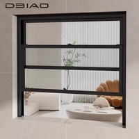 Ventana Corredera Vertical de Aluminio, Silenciosa, Insonorizada, Resistente al Viento, con Sistema de Polea y Contrapeso, para Cocina y Sala de Estar