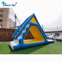 Toboggan aquatique gonflable flottant de qualité commerciale, toboggan aquatique géant gonflable pour parc aquatique et complexe lacustre