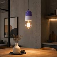Douille de lampe E27 à fixation rapide avec base en bakélite et couvercle en plastique pour l'éclairage domestique