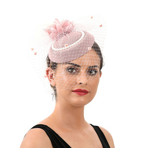 Fascinators les Plus Populaires pour Femmes, Bandeau de Chapeau de Thé, Voilette Florale en Résille de Mariage pour Derby du Kentucky - Product Image 5