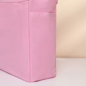 Bolsas de Compras de Lona de Algodón Reciclado Ecológicas Personalizadas con Bolsillo para Mujer - Product Image 5