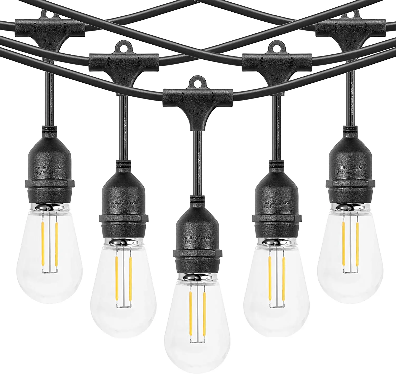 Guirlande lumineuse Extensible à LED avec prise US UK AU, Kit d'éclairage de boules, style rétro, Vintage, chaude, pour fête