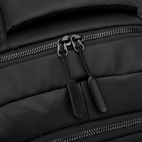 Sac à dos unisexe en nylon souple pour ordinateur portable, sacs d'école personnalisés, fermeture éclair étanche, ceinture à coussin d'air, 24L, polyester