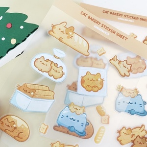 Hoja de Pegatinas <span class=keywords><strong>Vograce</strong></span> de Alta Calidad, Transparentes, Mate, Doble Blanco, Decorativas, Impermeables, con Corte de Beso - Product Image 6