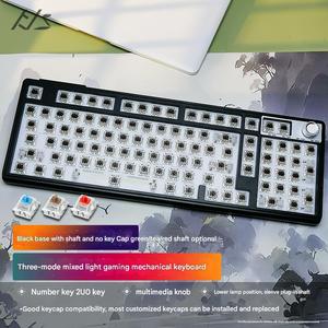 HJSDZHI H102 기계식 키보드 무선 2.4G 블루투스 혼합 조명 - Product Image 2
