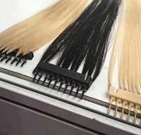 Support métallique 6D 2023, taille plus, extensions de cheveux humains 100% Remy, perruque russe gonflable pour mannequin de tête