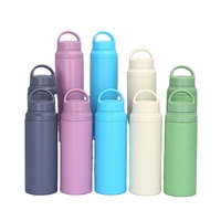 Bouteille isotherme à double couche en acier inoxydable, ml, contenant isolé sous vide, thermos, poignée, thermos, gourde pour l'extérieur, avec partition de thé