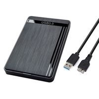Внешний портативный корпус для жесткого диска X524 2.5 дюйма 6 Гбит/с, SATA Type-C, для SSD/HDD, с кабелем
