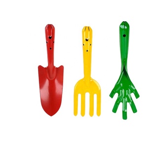 Herramientas para bonsái suculentas, juego colorido de tres piezas para jardinería infantil, pala pequeña para plántulas, rastrillo, pala, Mini herramientas de jardín - Product Image 1