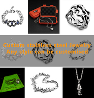 Xingbadu, Fabricante de Joyería Personalizada, Diseño de Logotipo, Collar Punk, Pendientes, Anillos, Pulsera, Joyería de Acero Inoxidable, Chapado en Oro