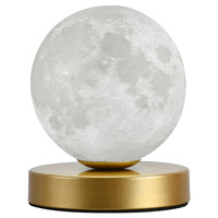 Maanlamp Scandinavisch design Modern minimalistisch metalen nachtkastje Gezellig romantisch verjaardags-/Valentijnsdagcadeau 3D-geprint licht