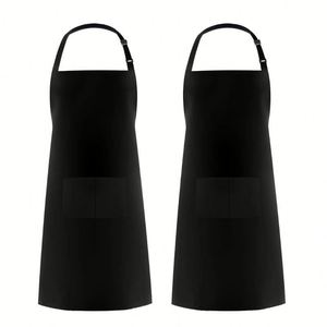 High Quality Custom Logo Reusable Polyester Sleeveless <b>Kitchen</b> Bib <b>Apron</b> Pockets Waterproof Eco-friendly Durable Machine - Product Image 2
