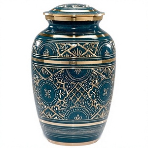 Opulent Metal <b>Vase</b> with Artistic Floral Embellishment Luxury Decorative Centerpiece Exclusive Decorative Metal Urn - Product Image 2