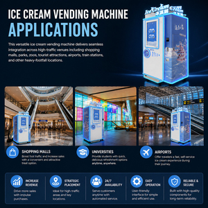 Máquina expendedora de helados comercial con pantalla táctil de 32 pulgadas, Wifi/4G, servicio 24 horas, kiosco de autoservicio para supermercados y grandes centros comerciales - Product Image 5