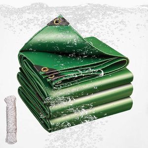 Bạt vải màu xanh lá cây với eyelets110 x 220 cm bạt hồ bơi hình chữ nhật bền thời tiết cho cắm trại và vườn ngoài trời - Product Image 1