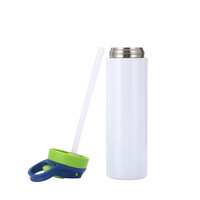 Botellas de Agua Deportivas Sublimables de 20oz para Niños, Taza Infantil para Exteriores, Termo de Doble Pared, Vaso de Viaje