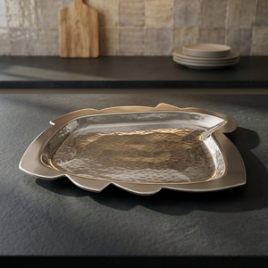 Wabi Sabi tray Organic Shape tray Designer Nordic Hotel Horeca Hotel Room Tray Restaurant Irregular Stoneware Serving <b>Platter</b> - Product Image 1