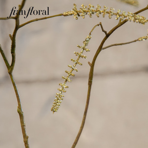 Flores Artificiales Realistas de Acalypha con Brillo Dorado, Estilo Natural, Reutilizables y Reciclables para Decoración Escolar - Product Image 6