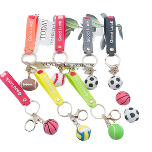 Porte-clés en silicone pour joueur de football <span class=keywords><strong>Ronaldo</strong></span>, étoile du football, souvenirs écologiques, jouets, cadeaux d'anime - Product Image 4