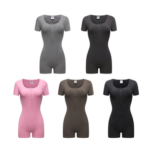 Mono corto ajustado adelgazante - Elástico, estilo retro, colores vivos, Y2K, ropa de club para fiestas y streetwear - Product Image 1