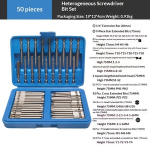 <b>Screwdriver</b> <b>Bit</b> <b>Set</b> Chrome Vanadium Steel 1/4 Inch Socket Drive Special-Shaped <b>Screwdriver</b> <b>Bits</b> Flathead Hex - Product Image 4