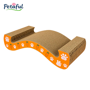 Tiragraffi per Gatti a Forma di M in Cartone Ondulato Ecologico ad Alta Densità, Doppio Lato, Vendita all'Ingrosso - Product Image 1