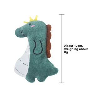 Mainan Kucing Boneka Plush Tahan Gigitan dengan Catnip, Interaktif, Penghilang Kebosanan, Mainan Anak Kucing, Hadiah Natal Impor - Product Image 2