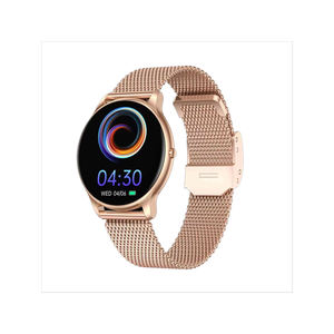 Nuevo <span class=keywords><strong>reloj</strong></span> deportivo inteligente de moda para <span class=keywords><strong>mujer</strong></span> Calendario de seguimiento de actividad de navegación GPS-Colores negro <span class=keywords><strong>dorado</strong></span> rosa - Product Image 4