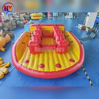 Vente Flash : Bateau Gonflable Remorquable Personnalisé en Usine 3,5x3,5m 6 Places pour le Ski Nautique et les Loisirs en Mer